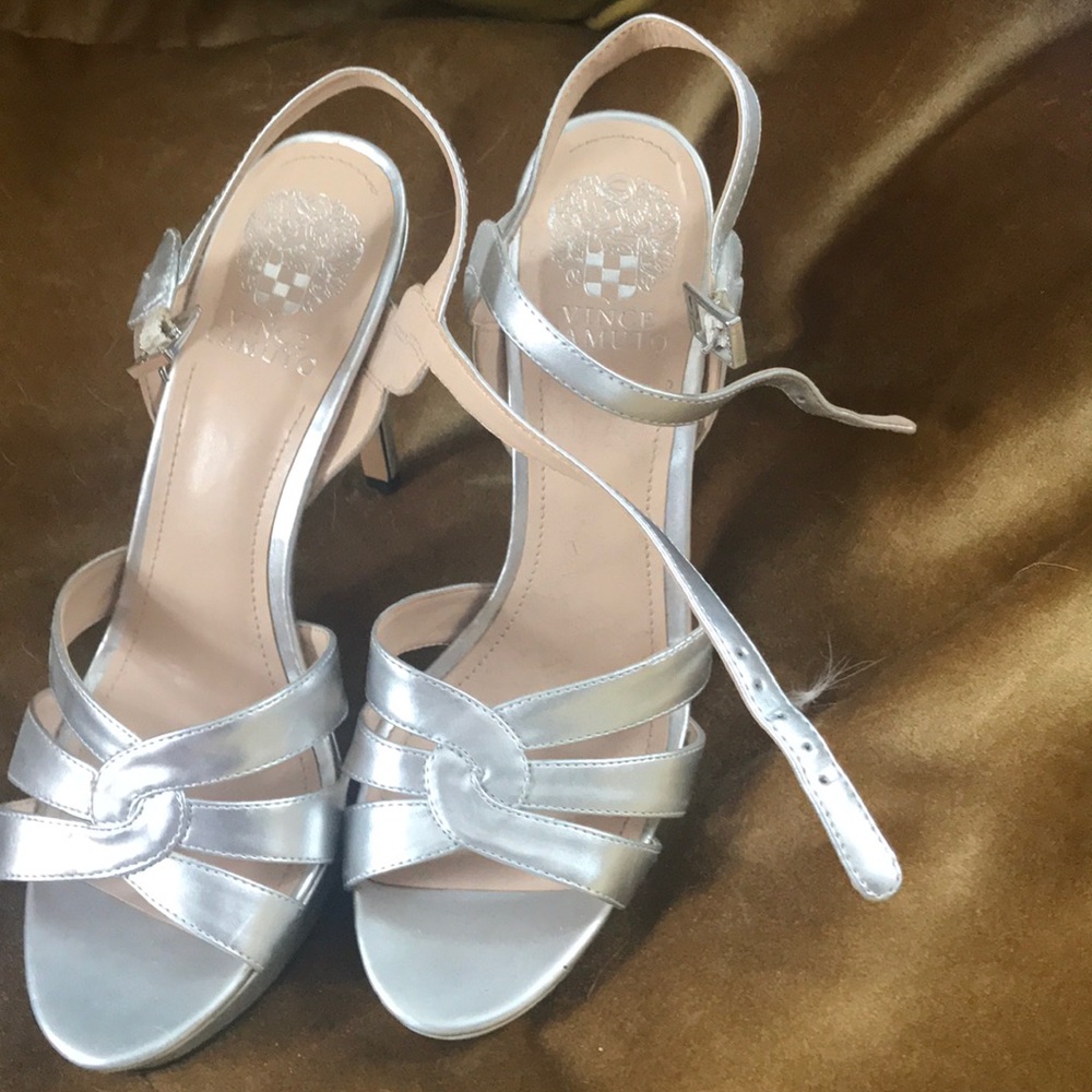 Silver Vince Camuto Heels Sandals